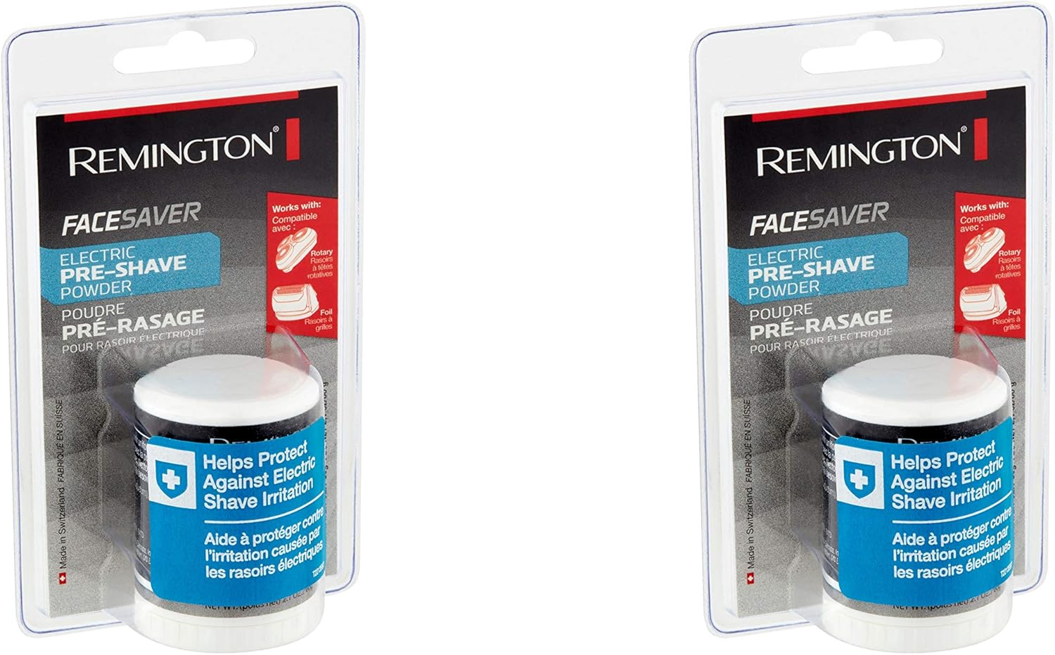 Remington FACESAVER Electric preshave powder 2 PACK !! Amazon.ca Beauty & Personal Care