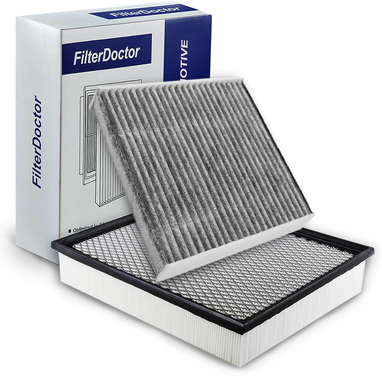 2-PC Engine and Cabin Air Filter Combo |Compatible with Toyota Sienna 2011-2020, Avalon 2013-2018, Camry 2012-2017, Highlander 2014-2019 & Lexus ES350 RX350 NX200t NX300–Premium Replacement Filter Set