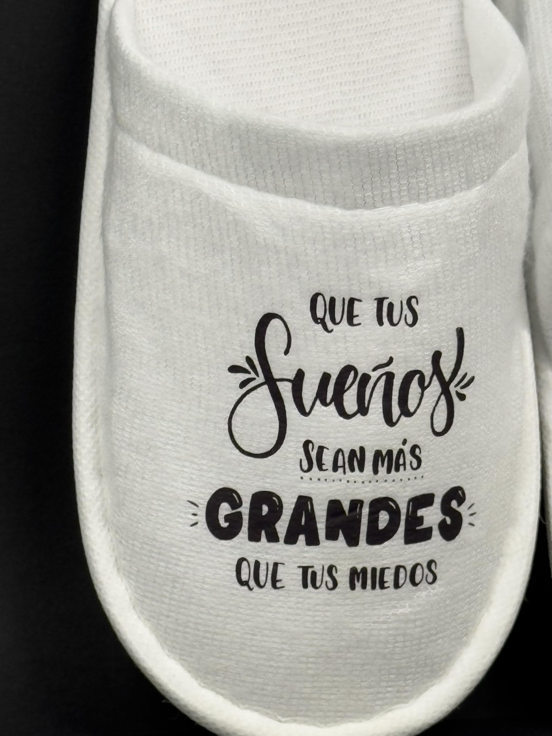 Uvimark | Pack de 10 Pares de Zapatillas de Casa con Mensaje a Elegir | Detalles Bodas, Comuniones, Bautizos