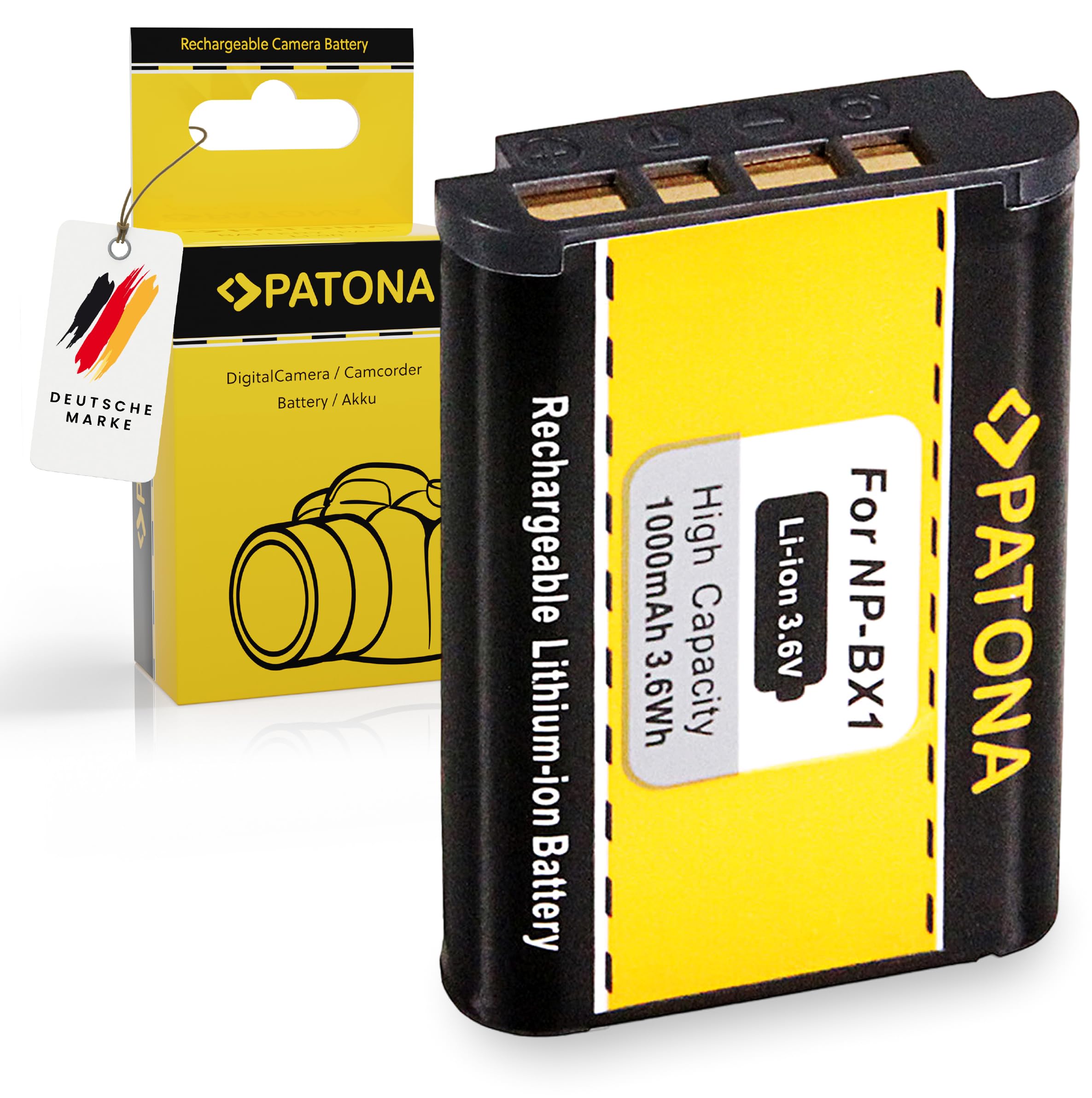 PATONA Cargador Doble con 2X Batería NP-BX1 reemplazo para Sony NPBX1 BX1 baterías Compatible con Sony DSC-RX1R DSC-HX50 DSC-HX60 DSC-HX300 DSC-WX500 DSC-RX100 II III IV V