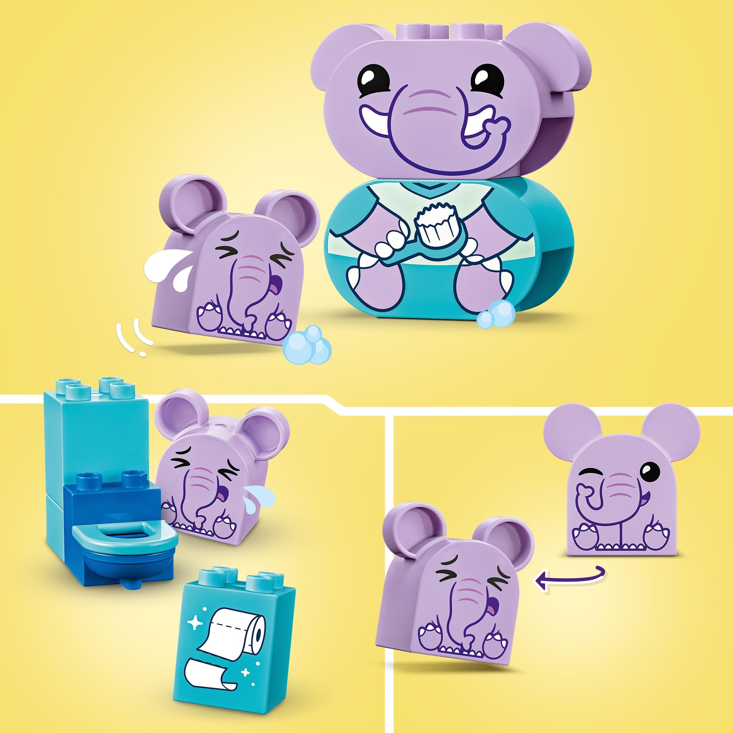 LEGO DUPLO My First Daily Routines: Bath Time Playset, Toddler Learning Toys for Girls & Boys 18 Months Plus - Image 3