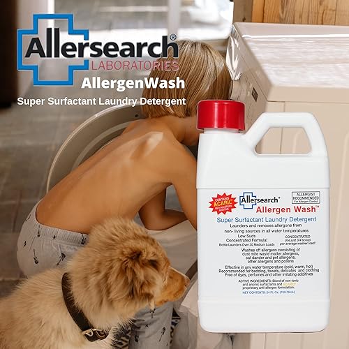 Miniatura 7 de Allersearch AllergenWash - Detergente para ropa de 24 onzas