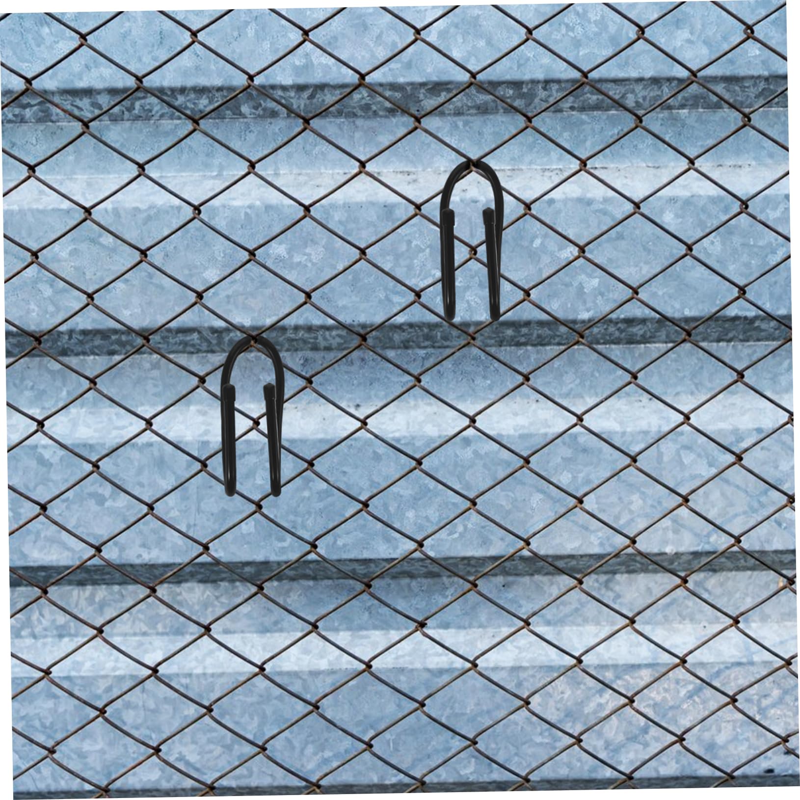 UKCOCO Crochets de Clôture 6 Pièces en Plastique Noir pour Rangement