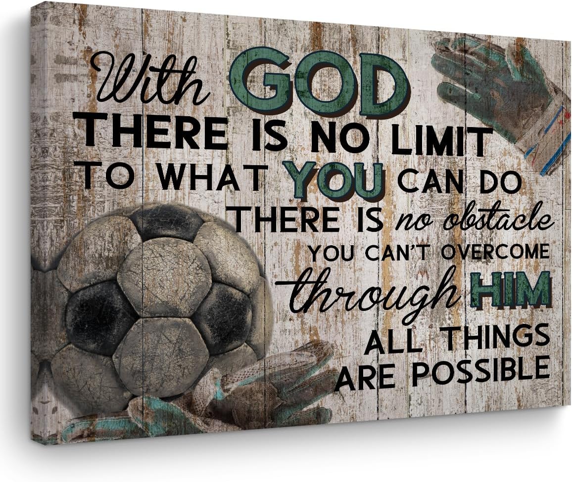 4PC Sports Canvas Wall Art Framed Boys Room Decor Rustic Football Baseball Basketball Soccer Wall Decor Sport Theme Posters Vintage Canvas Prints Picture Artwork Playroom Boys Bedroom Decor