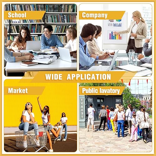 Miniatura 6 de Mifoci Receptáculo de servilletas sanitarias de plástico montado en la pared, contenedor de eliminación de tampones con tapa abatible, contenedor de