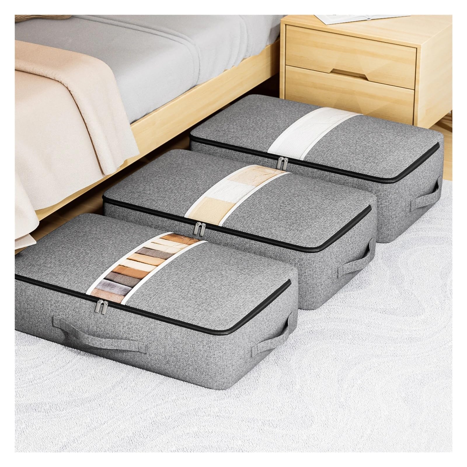 Unterbett-Aufbewahrungstasche, faltbarer Kleider-Organizer