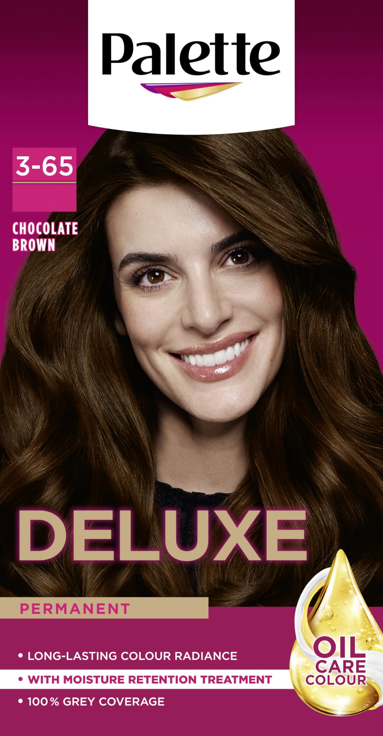 Schwarzkopf Brown Deluxe Creme Colouration 3-65 Chocolate 'Hair Dye', 2 Pack
