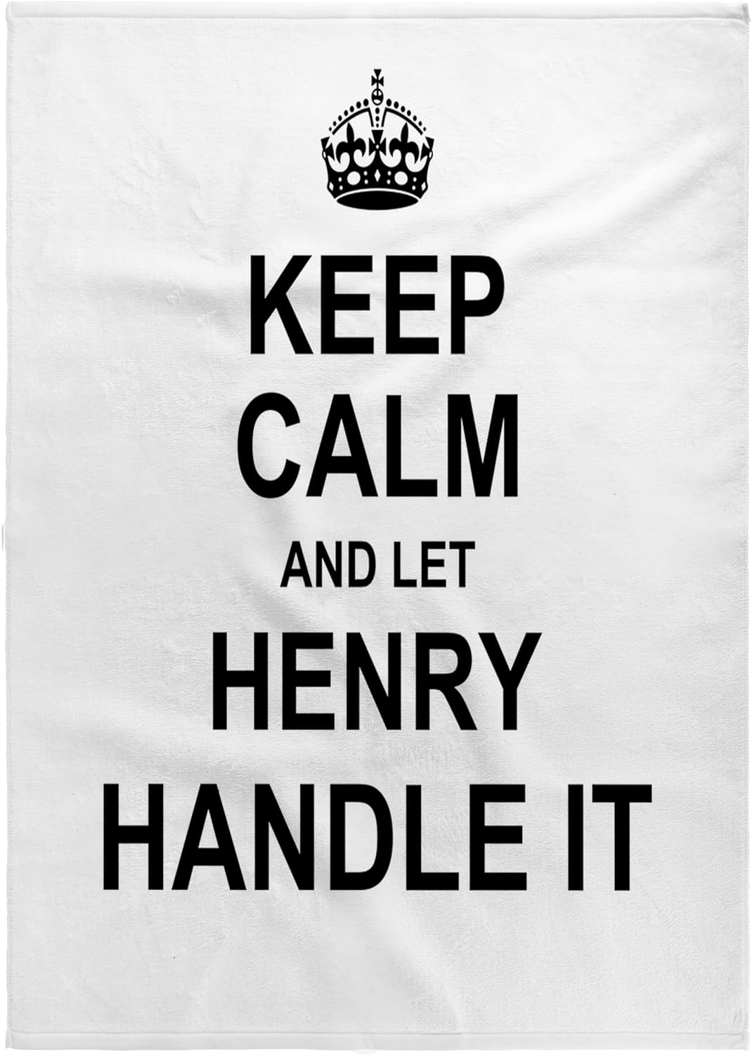 3dRose Keep Calm and Let Henry Handle it - Funny Personal Name 22x30 Bath Hand Pool Towel