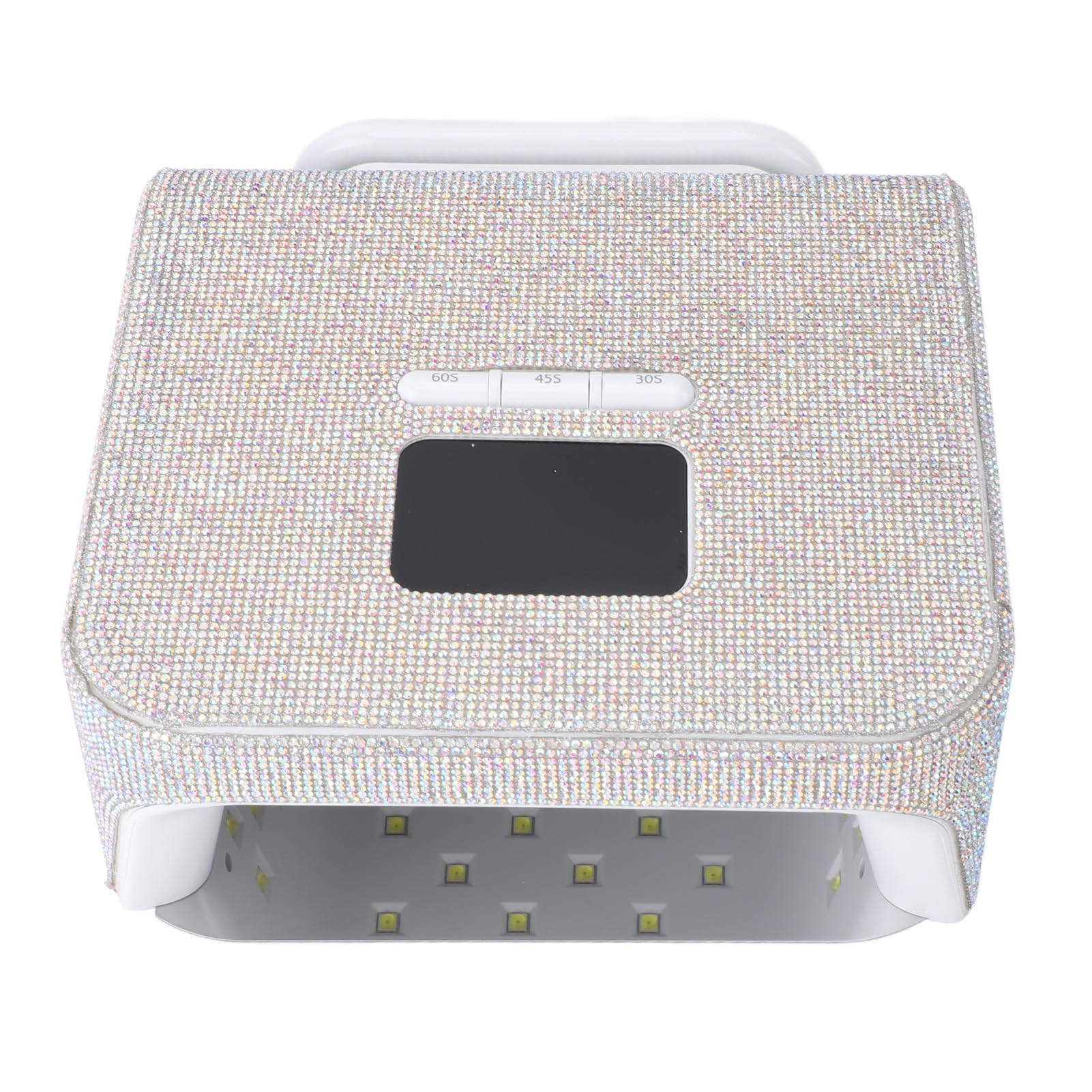 Pongnas Kabellose UV-LED-Nagellampe, Wiederaufladbar, Tragbar, mit 48 LED-Chips, Automatischer Sensor, 4 Timer, 3 Modi, Abnehmbare Basis für Schnell Aushärtende Gelnägel, Maniküre (EU-Stecker)