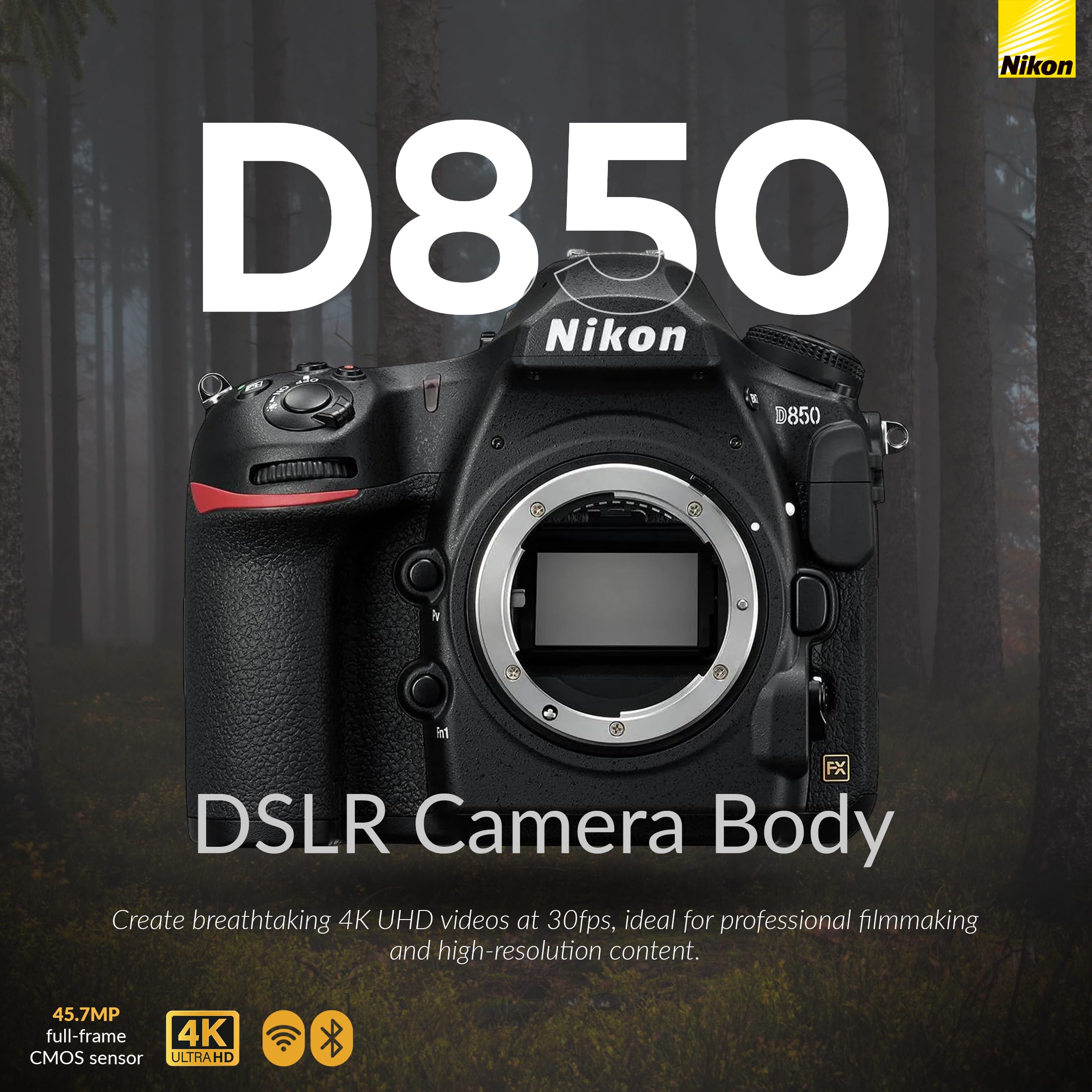Amazon | Nikon D850 デジタル一眼レフカメラ 64GBメモリーカード付き