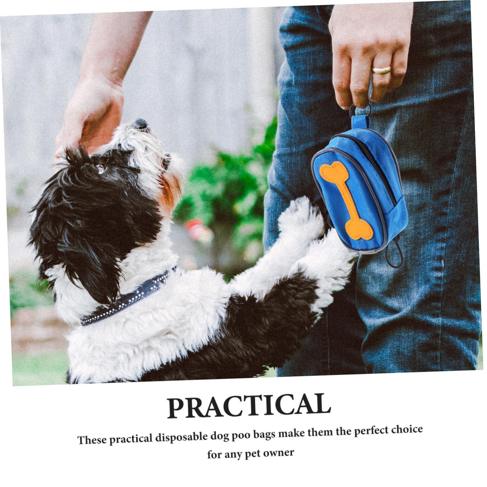 Toyvian 8rollos Bolsa Dispensadora Para Excrementos De Mascotas Con Bolsas Para Perros Accesorio Para