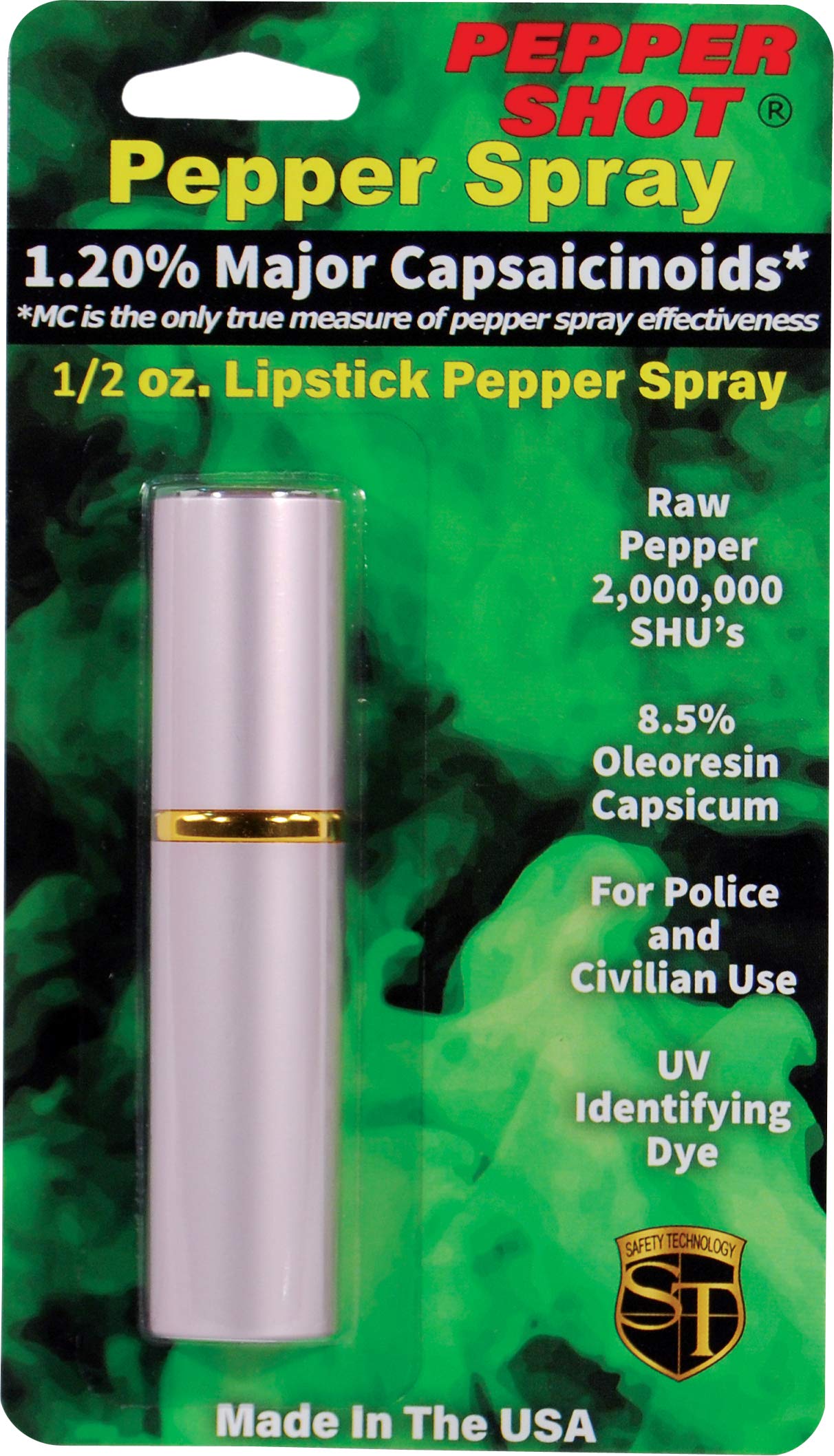 SABRE Hardcase Self Defense Pepper Spray, Black