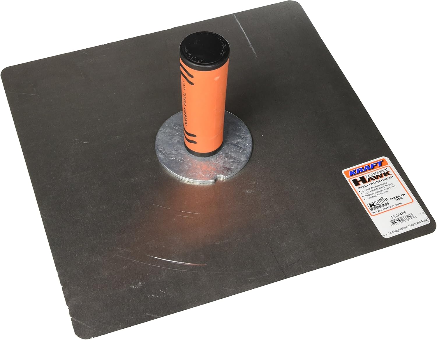 Kraft Tools PL264PF 14"x14" Magnesium Hawk w/ProForm® Handle