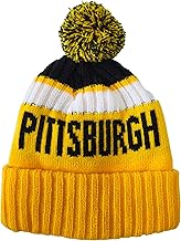 vkawesr City Beanie Knit Hat with Pom Winter Cuffed Cap Sport Fans Gift for Men Women