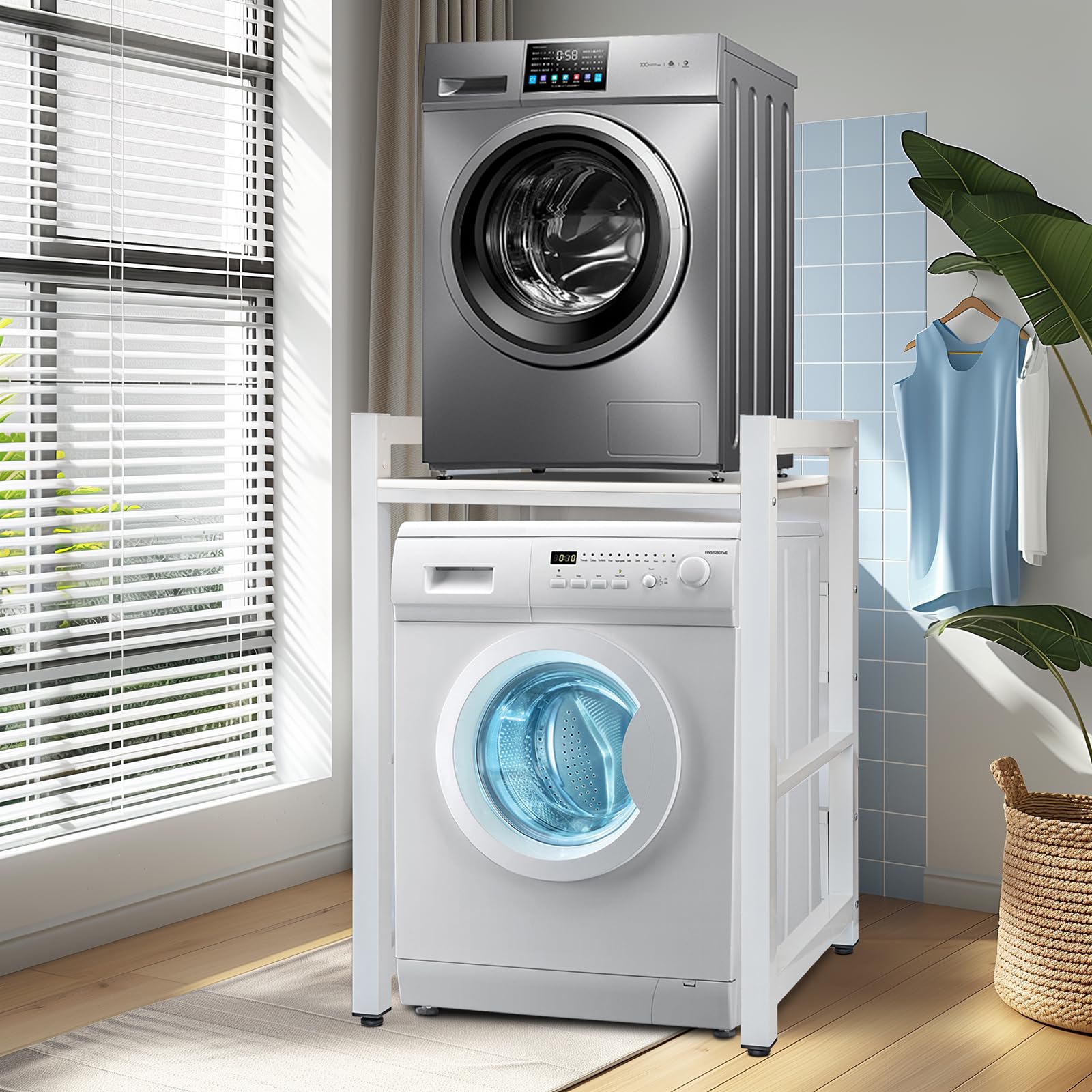 Wasmachine-onderstel, verbindingsframe wasmachine droger universeel