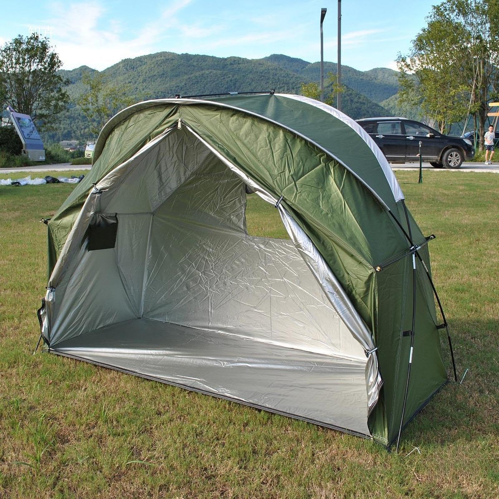 Tenda da Campeggio, Tenda da 1, Antivento, Attrezzatura per Esterni, Tessuto Oxford per Campeggio, Pesca, Caccia, Zaino in Spalla, Montagna