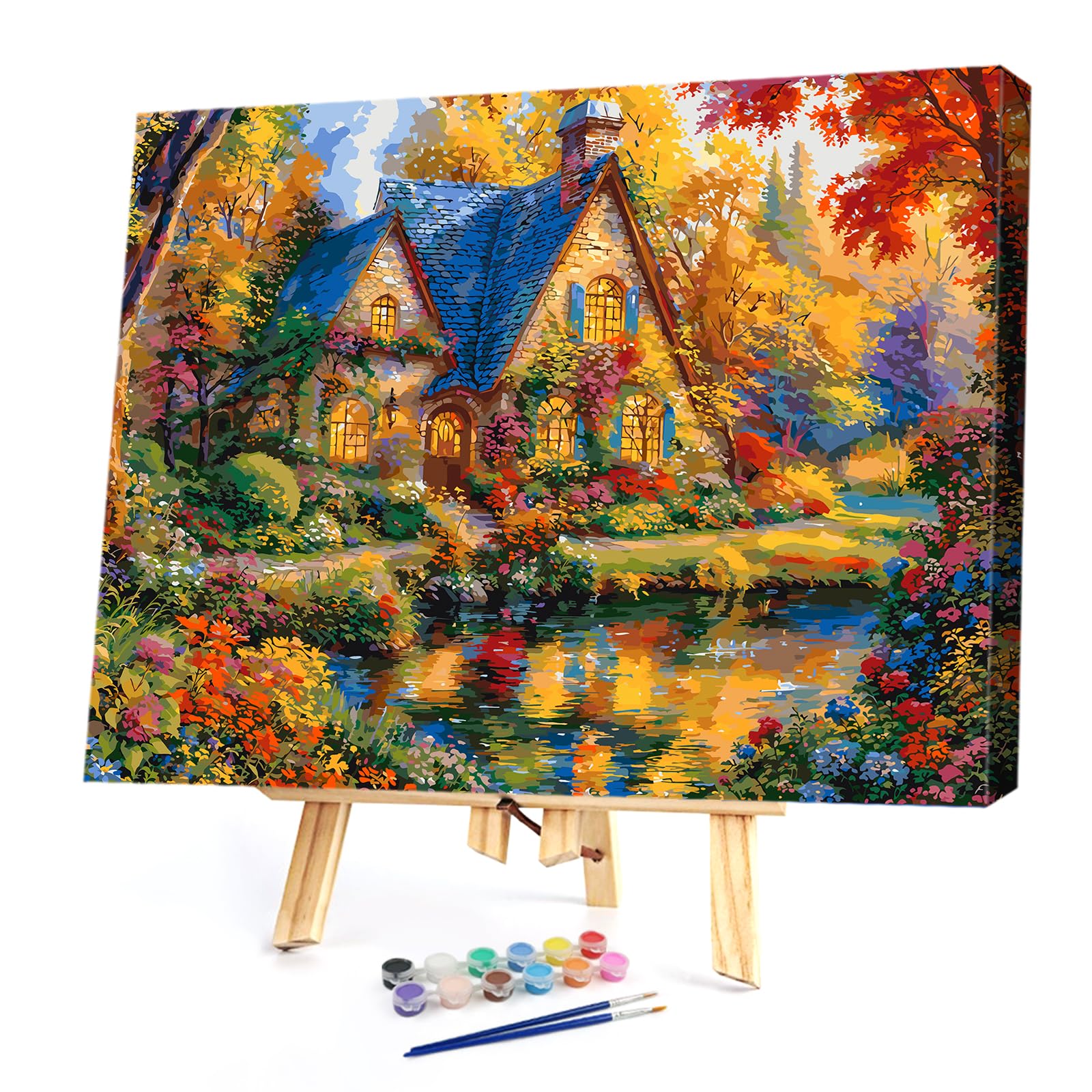 Paint by Numbers Adults DIY Landscape 16x20in Canvas