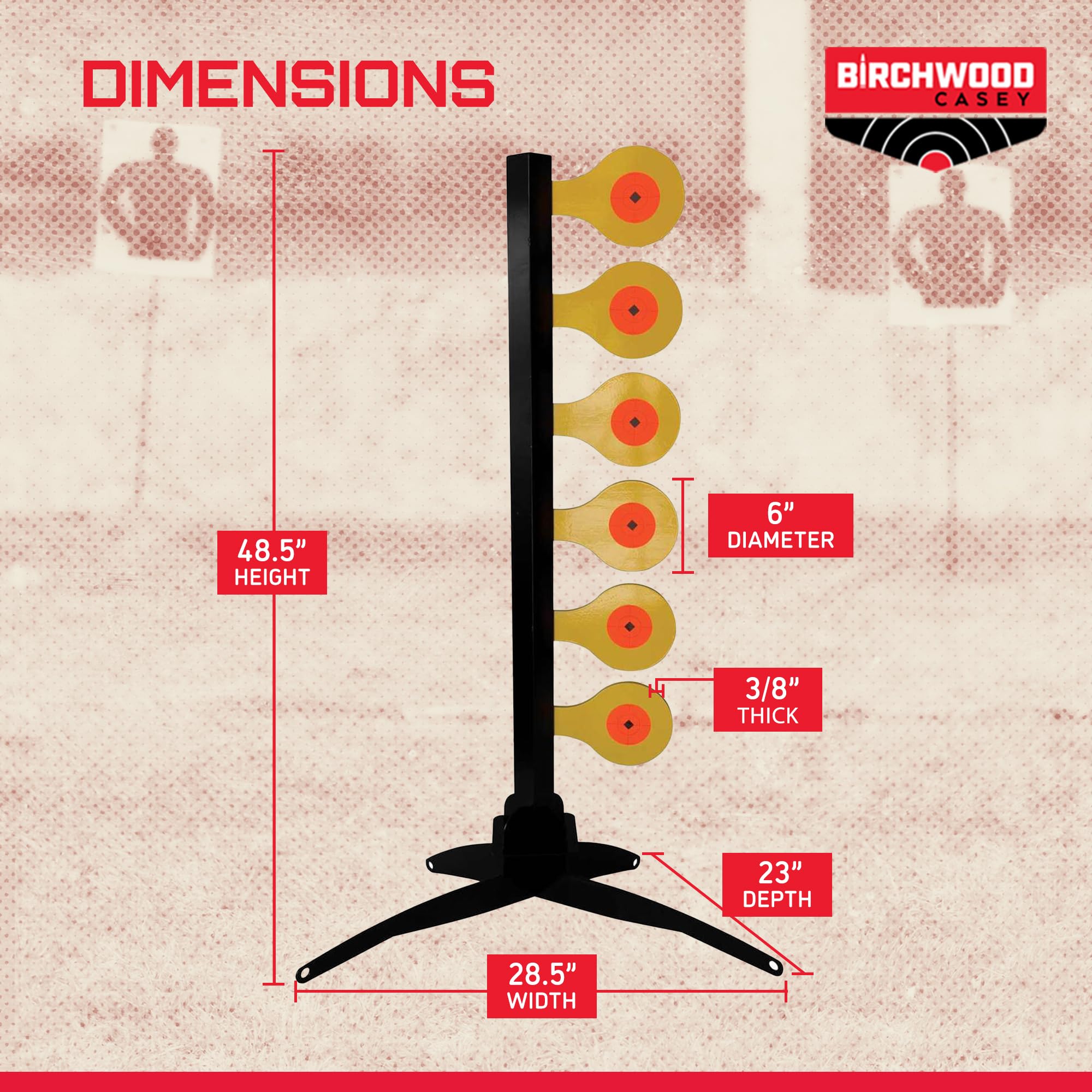 World of Targets Handgun Dueling Tree 38