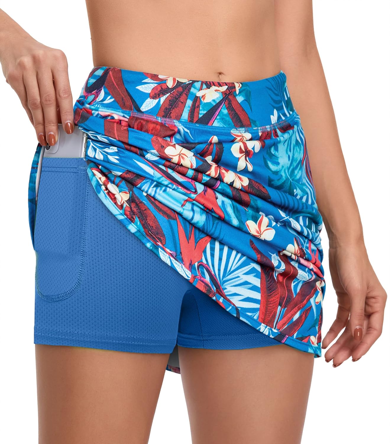 CHICHO Women's Athletic Skirt Tennis Skort with Pockets Golf Skirts Workout Running Sport Skorts - Image 2