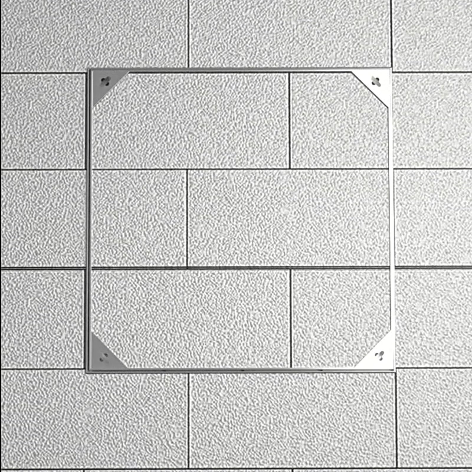 Couvercle de fosse septique invisible encastrable et étanche en inox 24 pouces