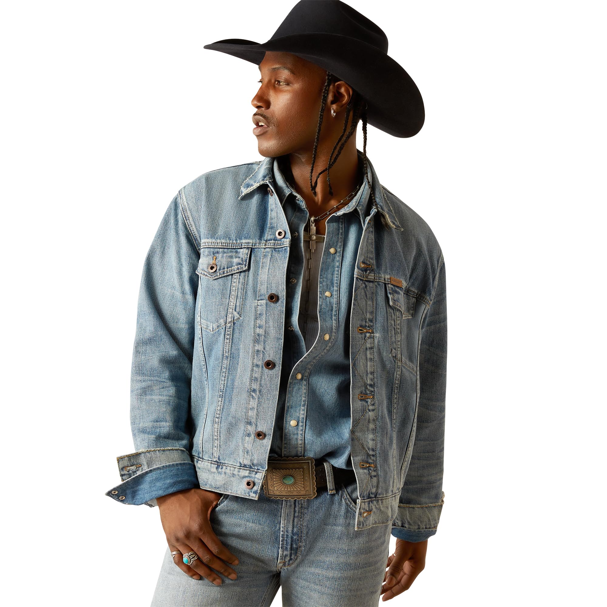 Ariat Veste Homme Anti-usure Blouson Denim Durable Yellowstone