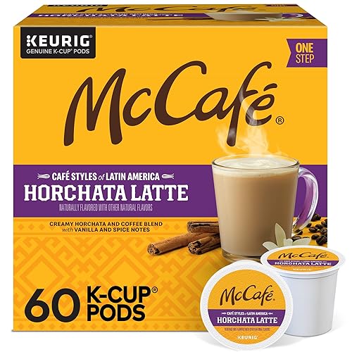 McCafé Styles of Latin America Horchata Latte, Keurig Cápsulas K-Cup de una sola porción, 60 unidades