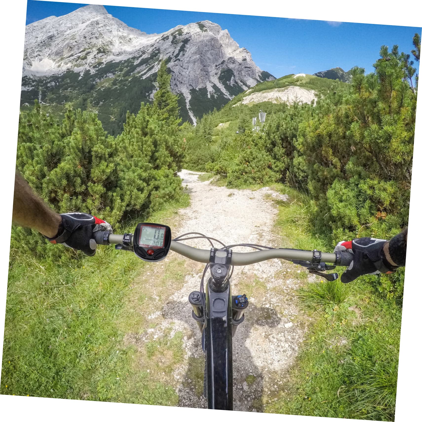 BESTonZON Cuentakilómetros de Bicicleta Portátil Velocímetro Profesional con Pantalla Retroiluminada para Medición de y Accesorios para Ciclismo