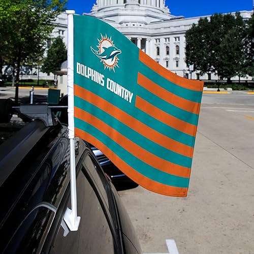 Miniatura 466 de Rico Industries NFL - Bandera de doble cara para automóvil, accesorio para auto B07NHSRDX2