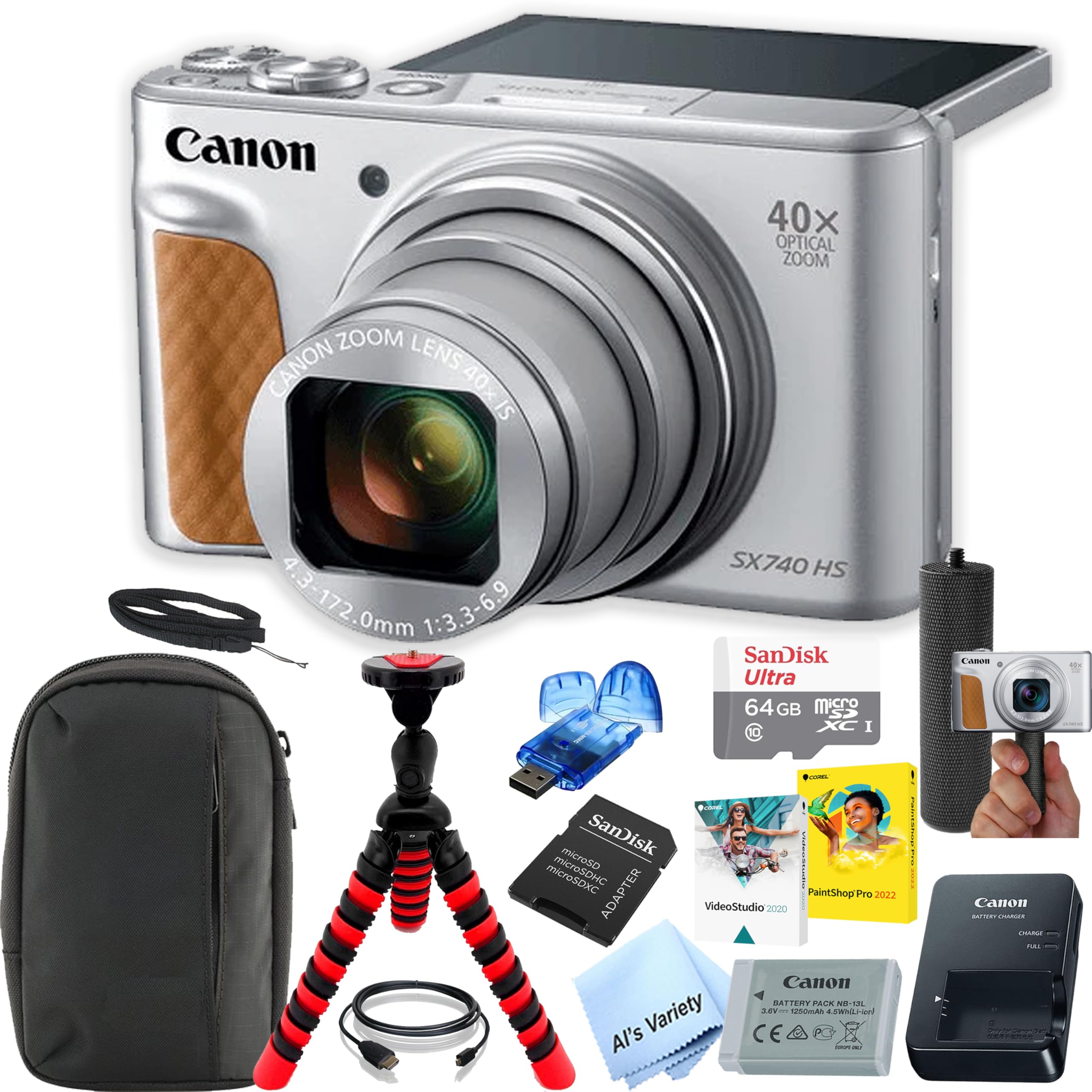 【美品・付属品完備】Canon PowerShot SX740 HS シルバー Amazon.com : Canon Powershot SX740 HS Digital Camera (Silver) Kit