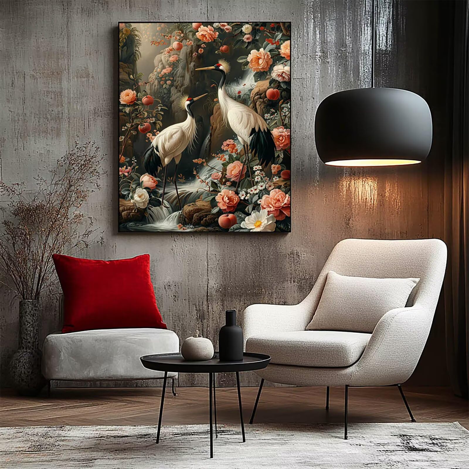 LSJ3393 Malowanie po numerach, dla dorosłych, malowanie kwiatów po numerach, 71 x 96 cm, hobby DIY dla dorosłych kobiet, malowanie na płótnie farbą akrylową i pędzlami, zestaw artystyczny do dekoracji