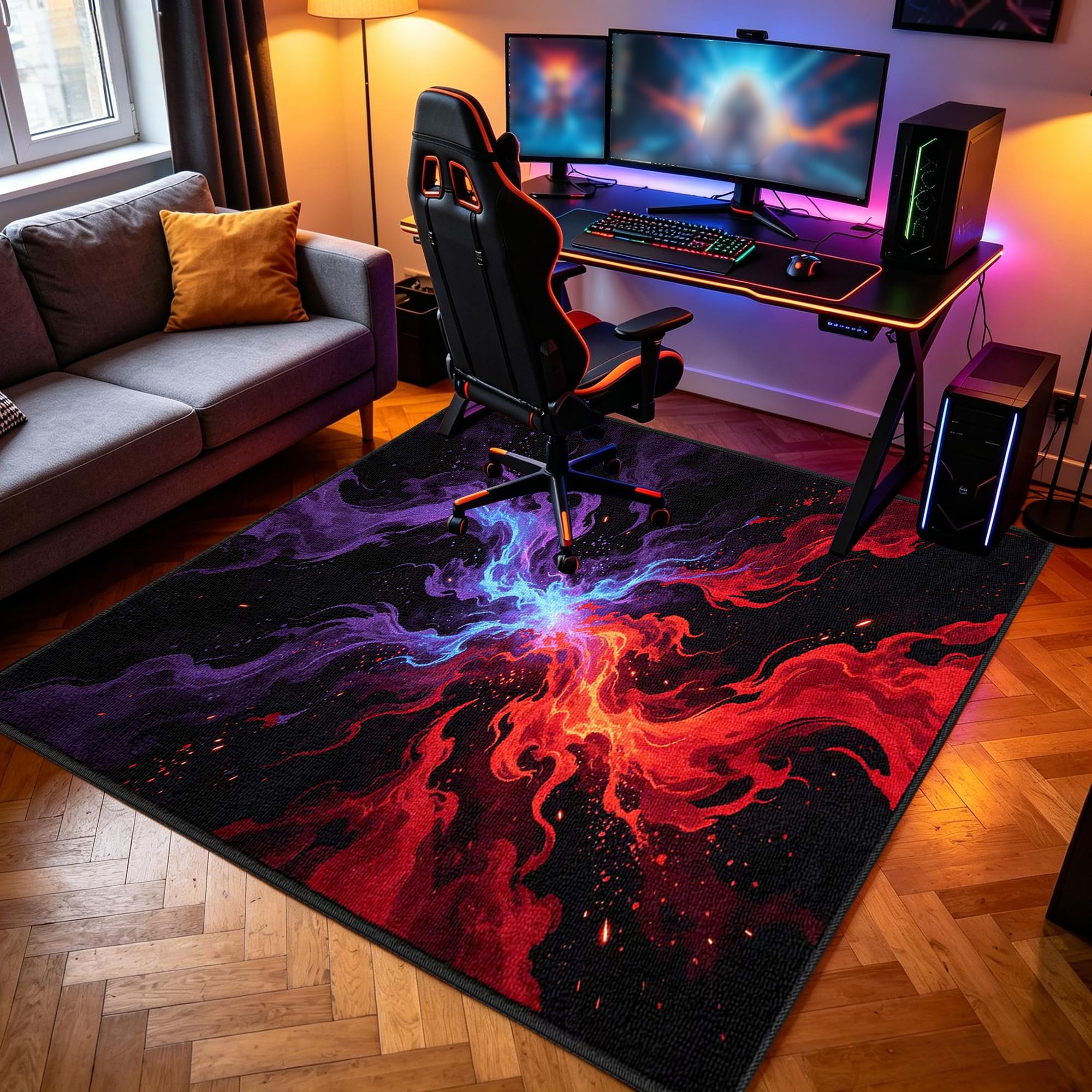 Mata do zabawy zmywalna mata na krzesło do gier antypoślizgowa mata podłogowa Esports Mata do gier Mata podłogowa do fotela dla graczy Mata podłogowa do sypialni pod krzesłem Biuro 200 x 300 cm