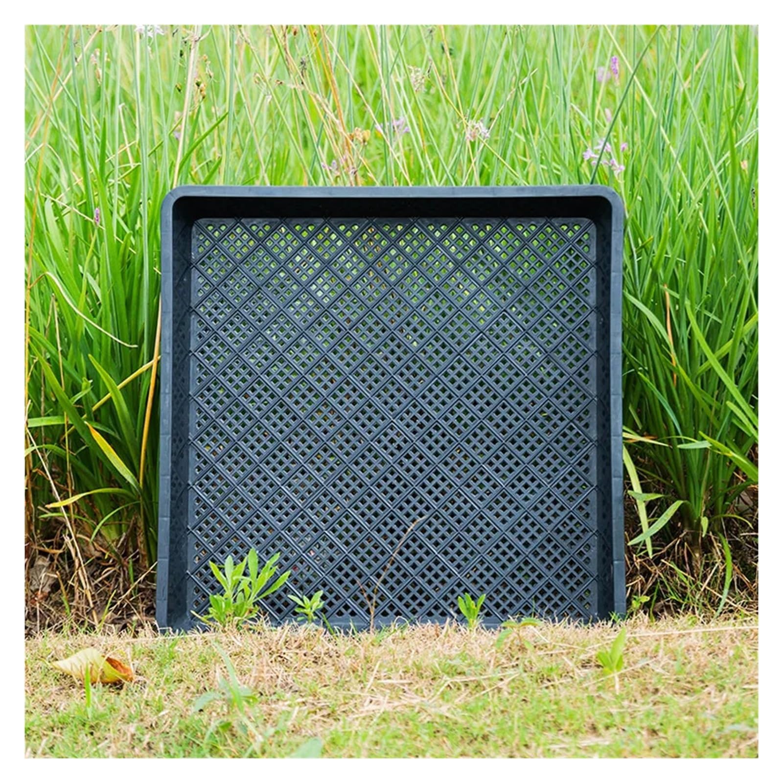 Plaque Semis Plateaux de semis carrés rectangulaires de Jardinage à Effet de Serre for Les Plateaux de pépinière de Plantes de Dendrobium Maca de Germination-Fournitures de Jardinage(1pcs)