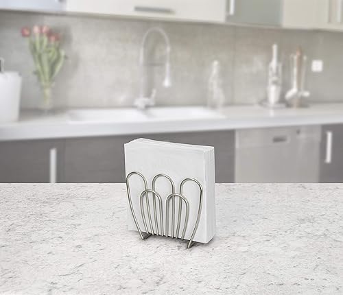 Miniatura 10 de Spectrum Diversified Servilletero Bloom, níquel satinado