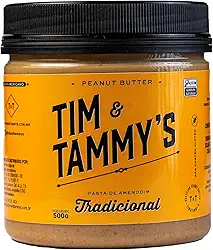 Tim & Tammy's Pasta de amendoim Tradicional Americano, 500g