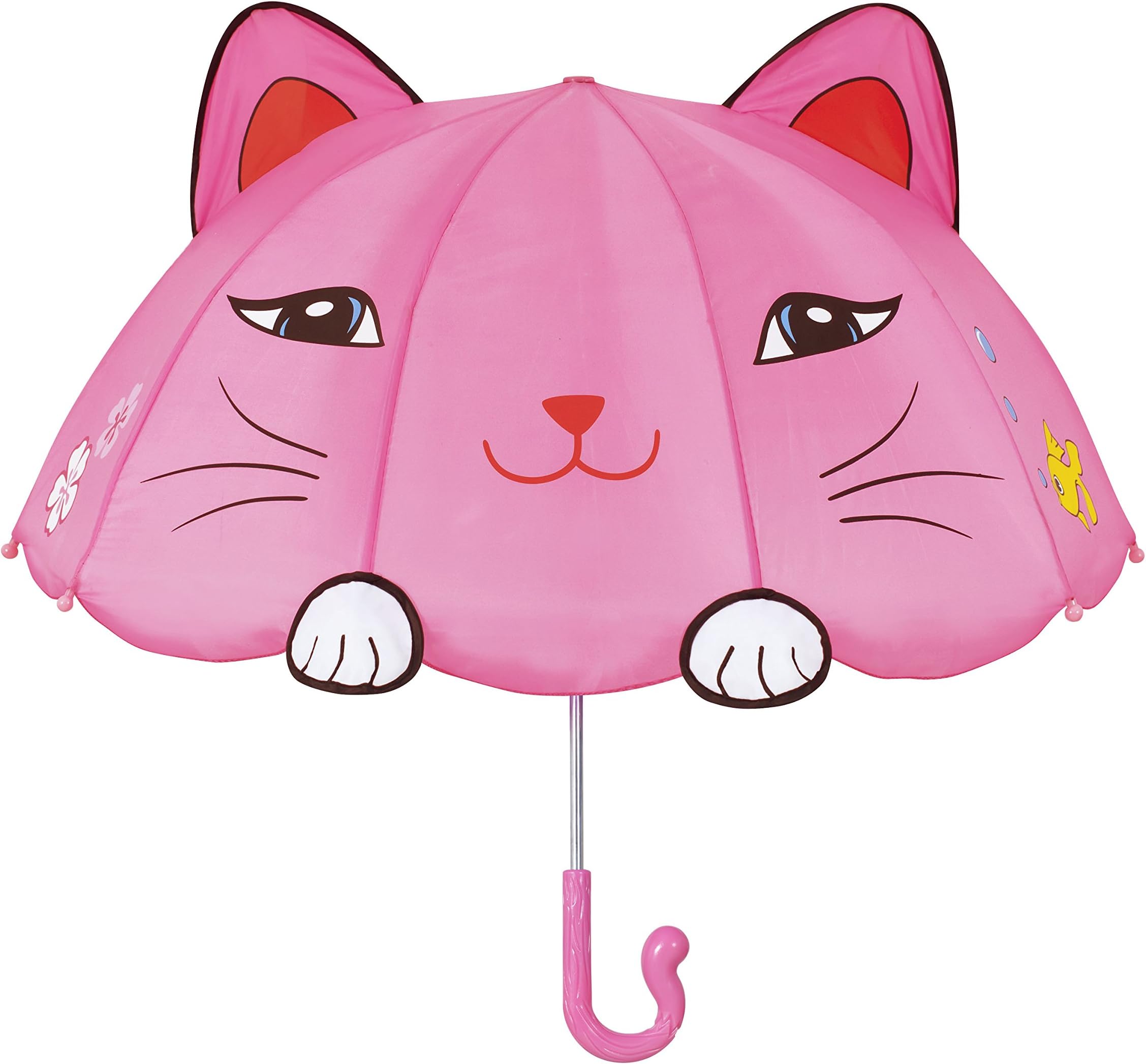 KidorableGirls' Lucky Cat Umbrella, Pink, One Size