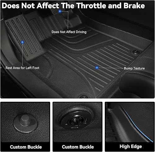 Miniatura 2 de AOMSAZTO Alfombrillas para Subaru Forester 2014-2018, resistentes de elastómero termoplástico para todo tipo de clima, juego completo de