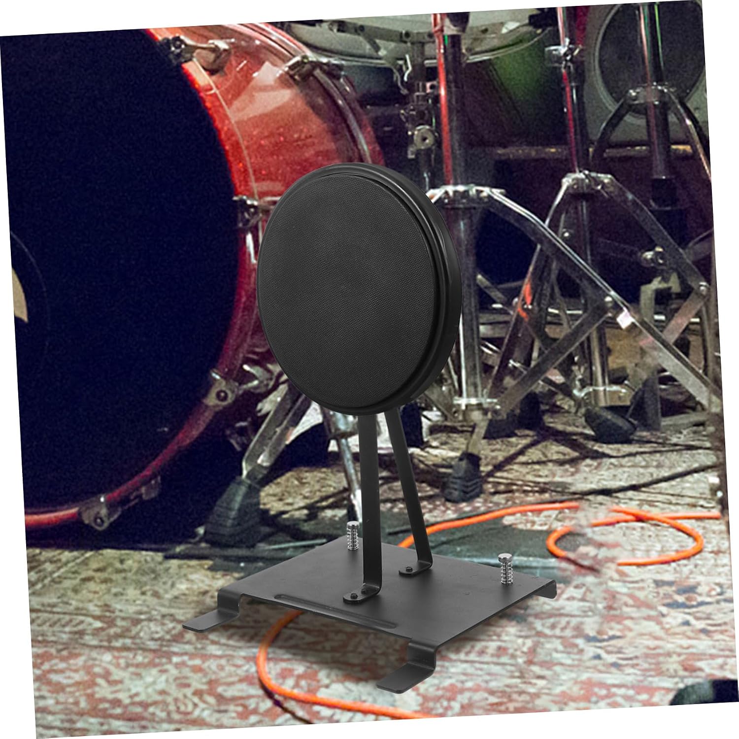 Double Kick Pedal Practice Pad for Drumming Bass Drum Pad Mute Kick Drum Practice Tool for All Skill Levels Develop Precision Foot Control