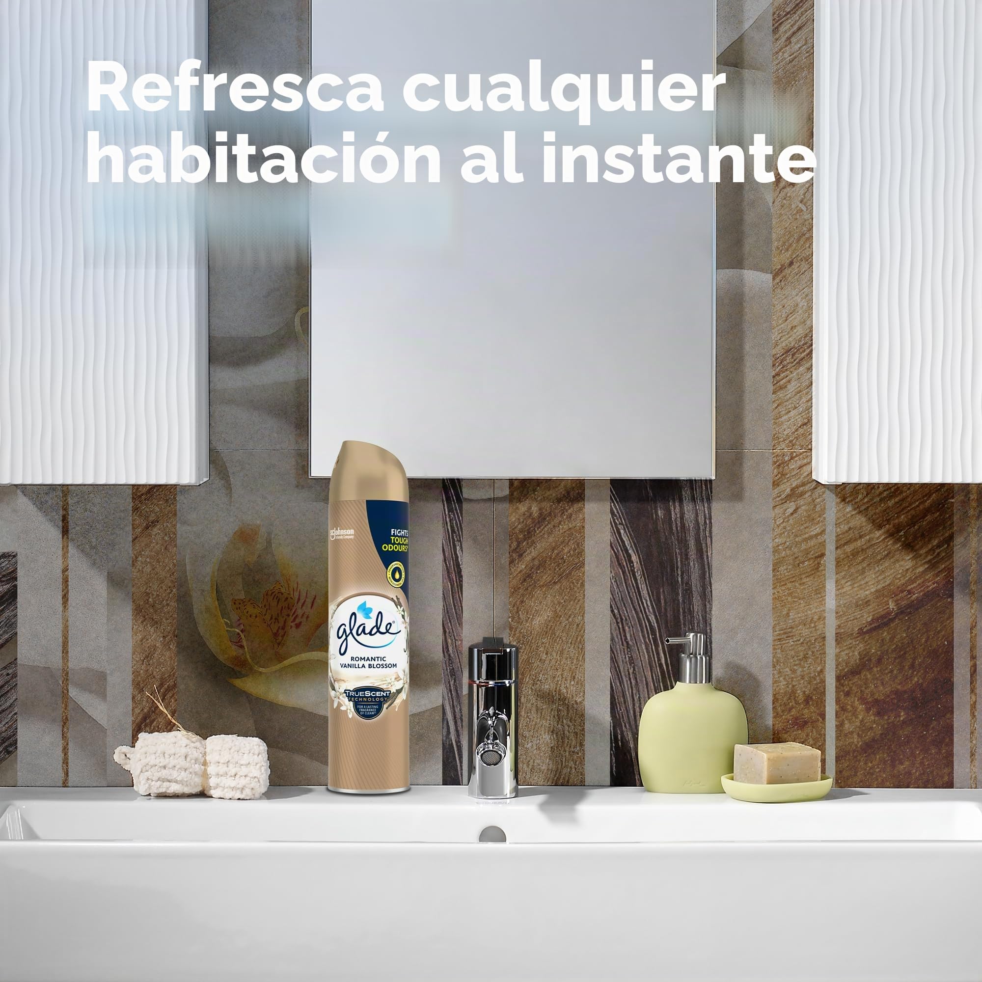 Glade ambientador Spray, vainilla, pack de 6