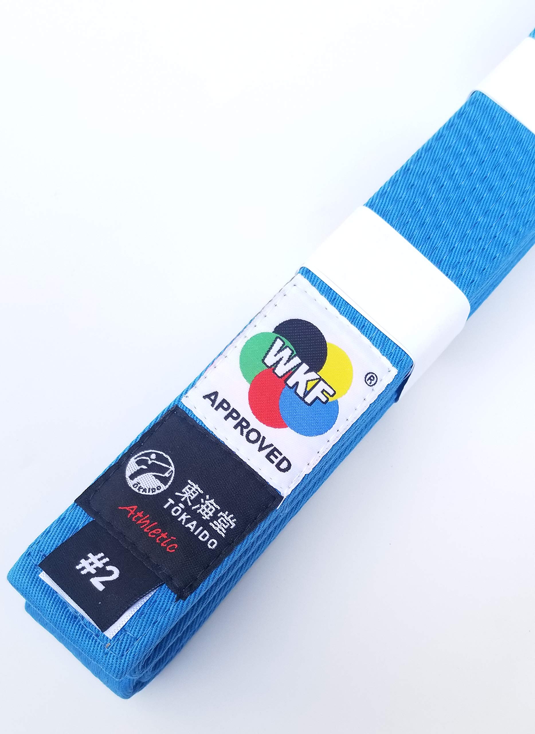 Tokaido Karate Belt, WKF Approved Sparring Blue Belt