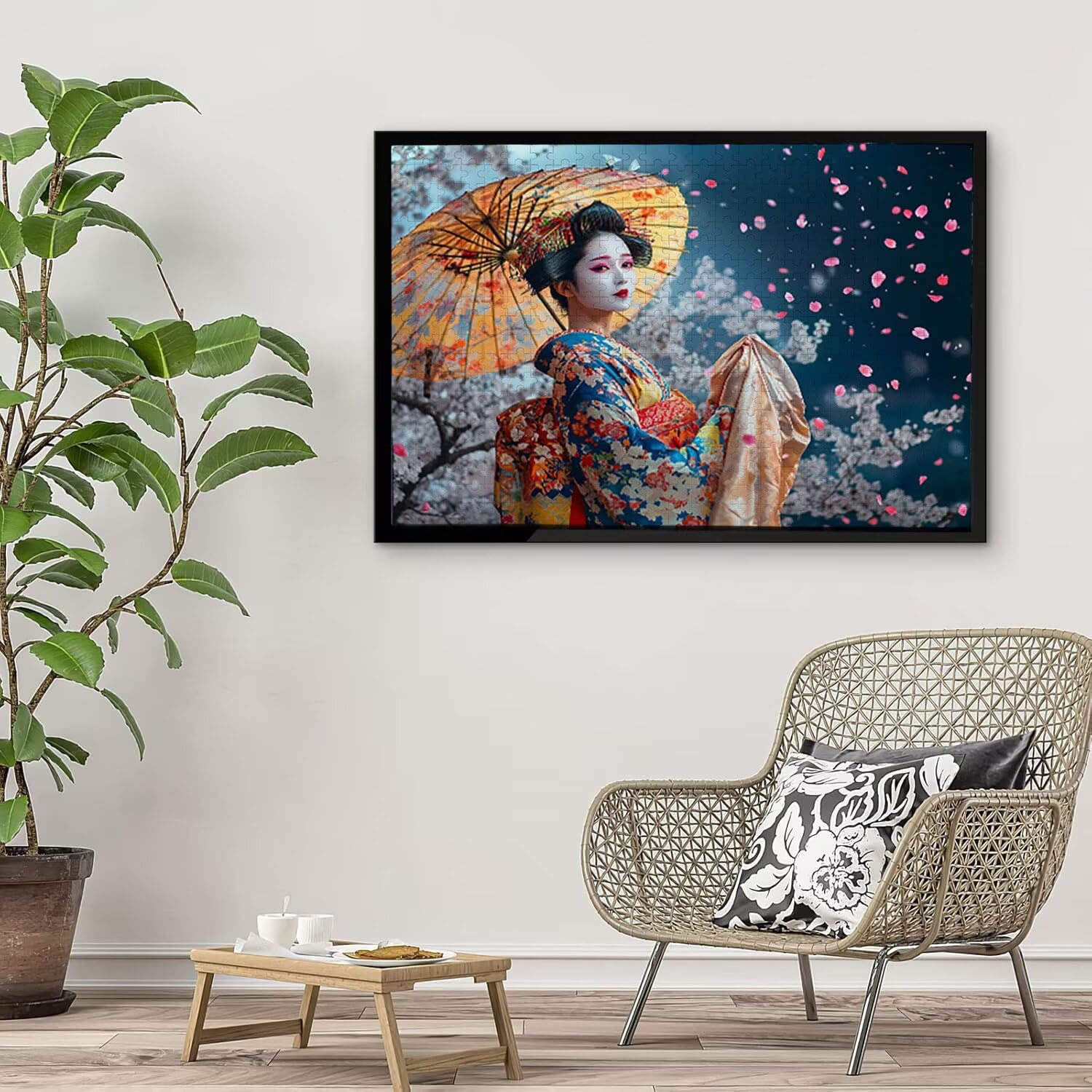 Geisha Donna - Puzzle 6000 Pezzi per Adulti - Puzzle fai da te, Intrattenimento Creativo, Arte Moderna, Puzzle Classico per Adulti e Ragazzi dai 12 anni, Idea Regalo Uomo e Donna 179x105cm a-891