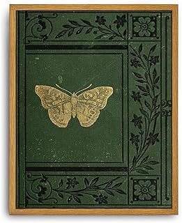 Roslynity Framed Canvas Wall Art Vintage Print Paintings Emerald Green O...