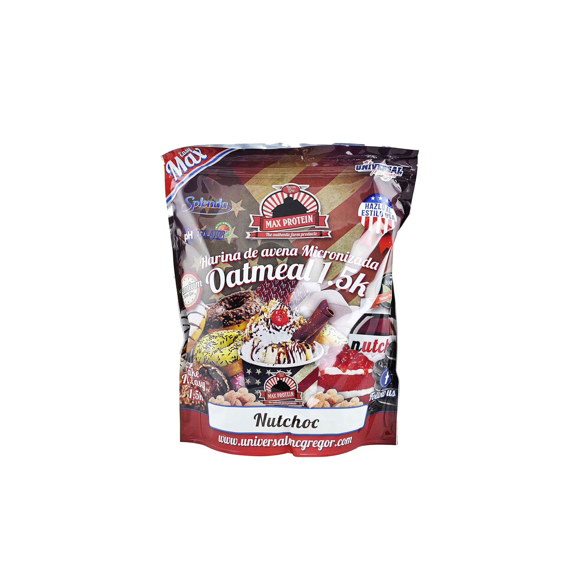 Max Protein Oatmeal Sac Harina Avena - 1500 gr