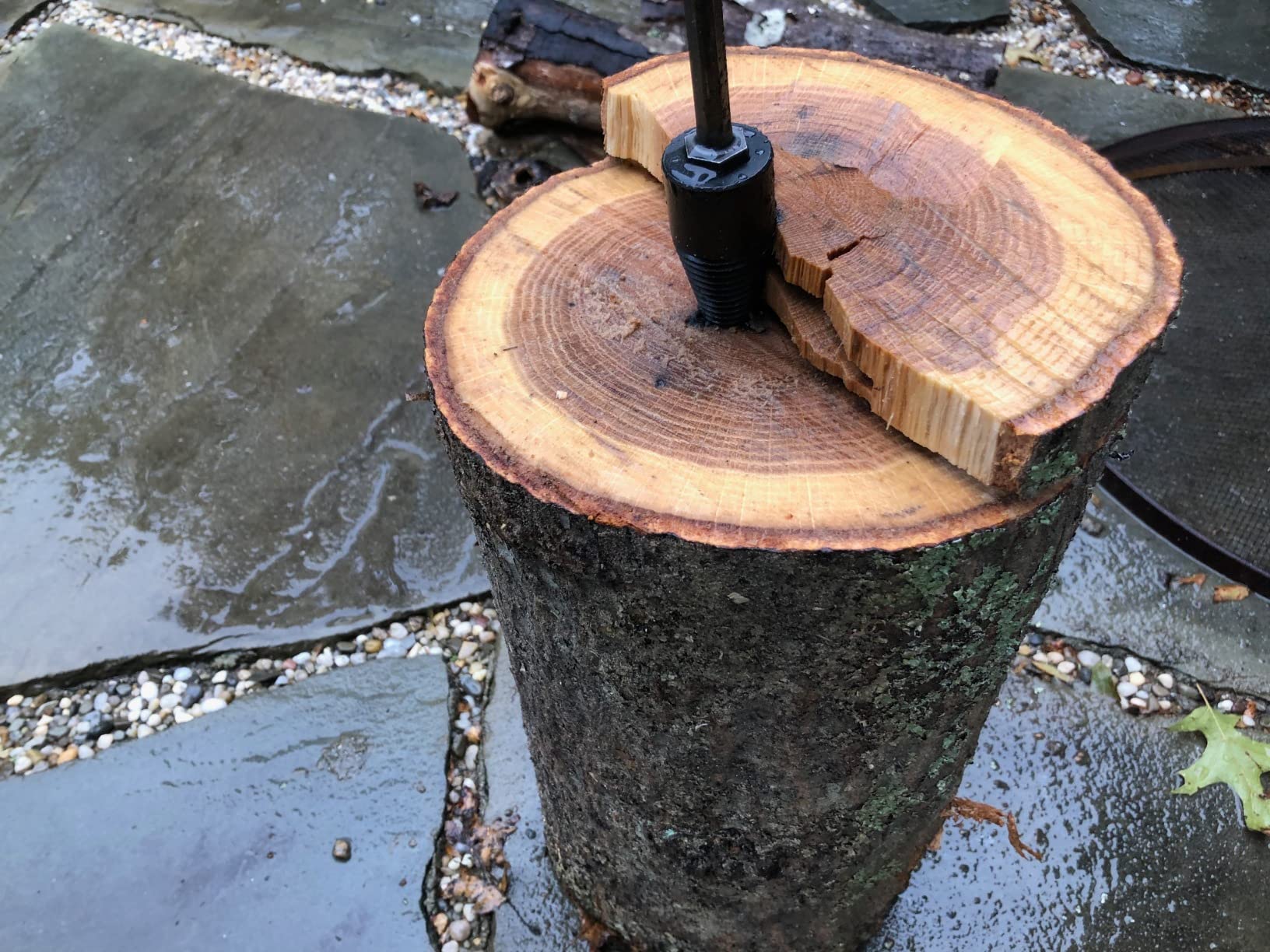 3/mo Finance Firewood Log Splitter, 3pcs Drill Bit Removable Cones