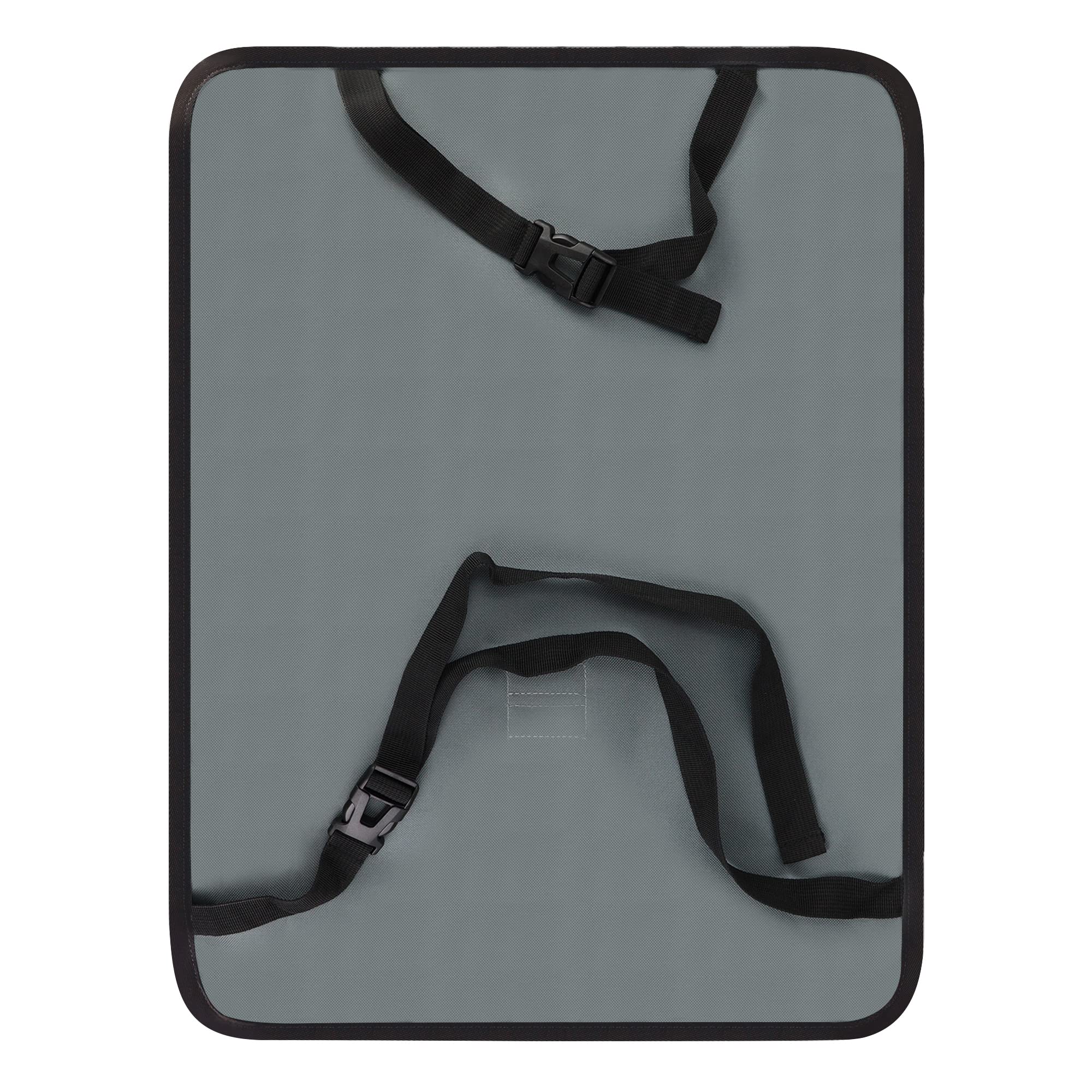 Annmore Rückenlehnenschutz Organizer mit Tasche für Toniebox, Hörfiguren und 10,5 Zoll Ipad, Auto Sitzschutz Rückseite, Schwarz, 1 Stück