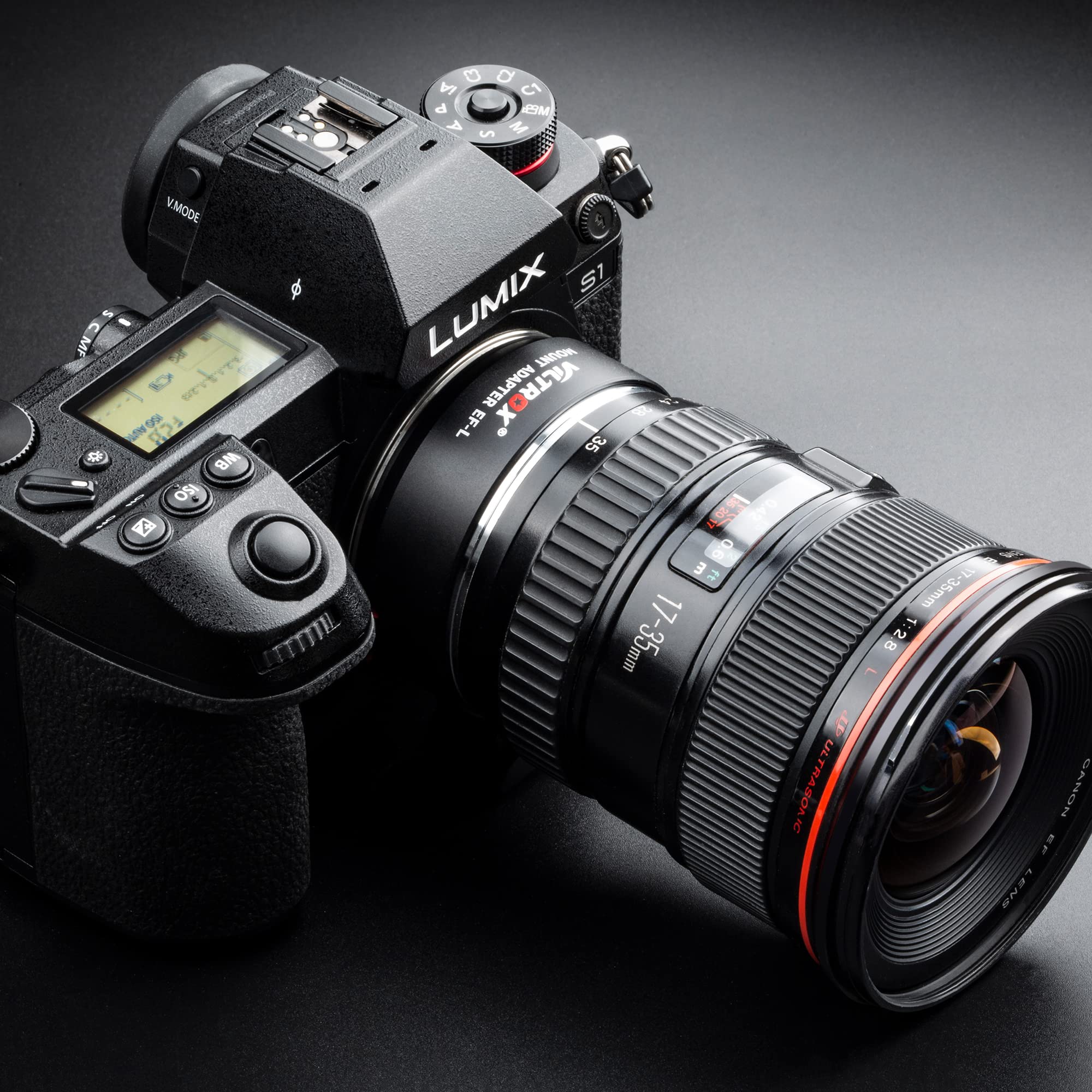 VILTROX EF-L - Adattatore di montaggio per obiettivo con messa a fuoco automatica compatibile con Canon EF/EF-S per fotocamera a L Leica SL SL2/Panasonic S1 S1R S1H/Sigma fp