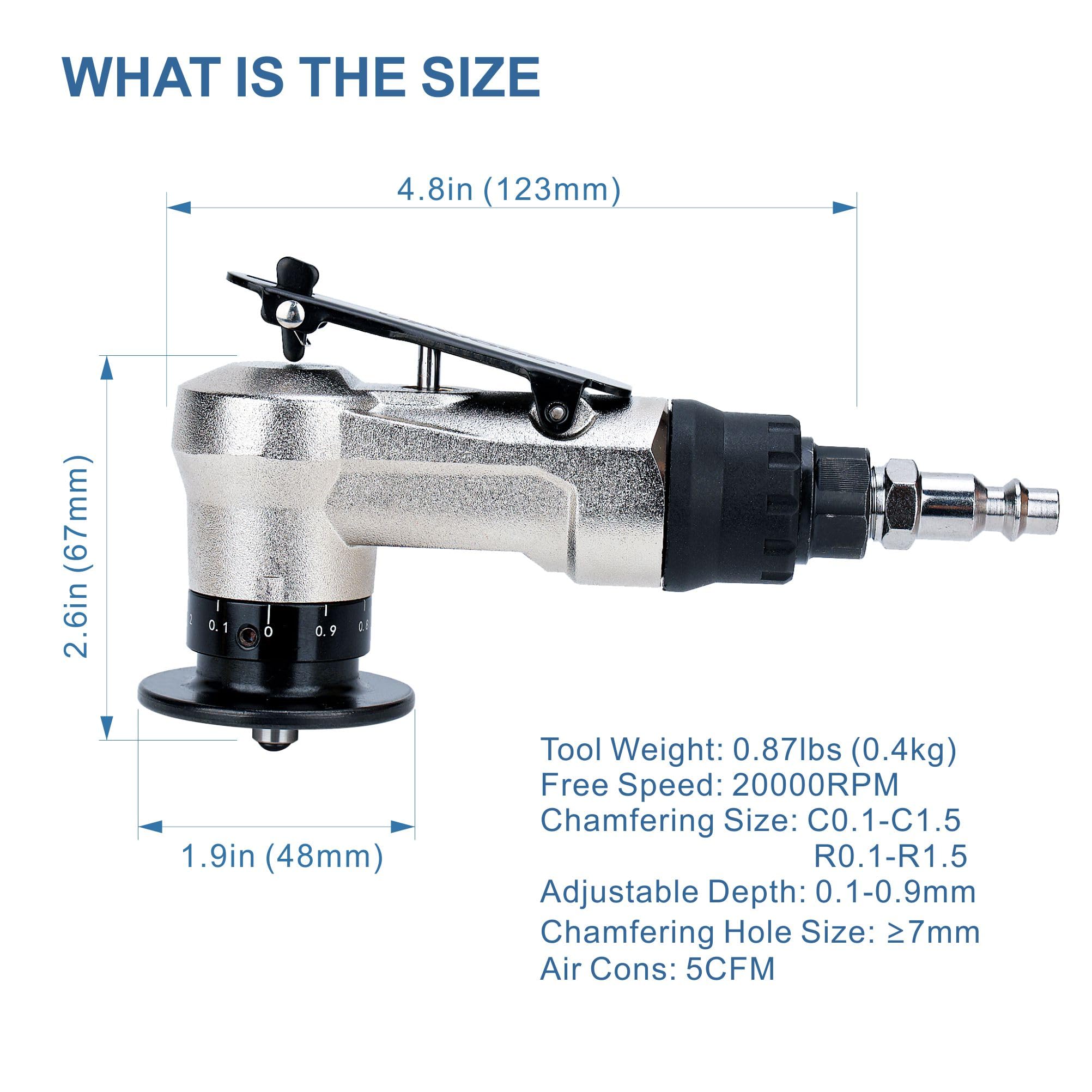 Air Pneumatic Chamfer Tool - Deburring & Beveling -3