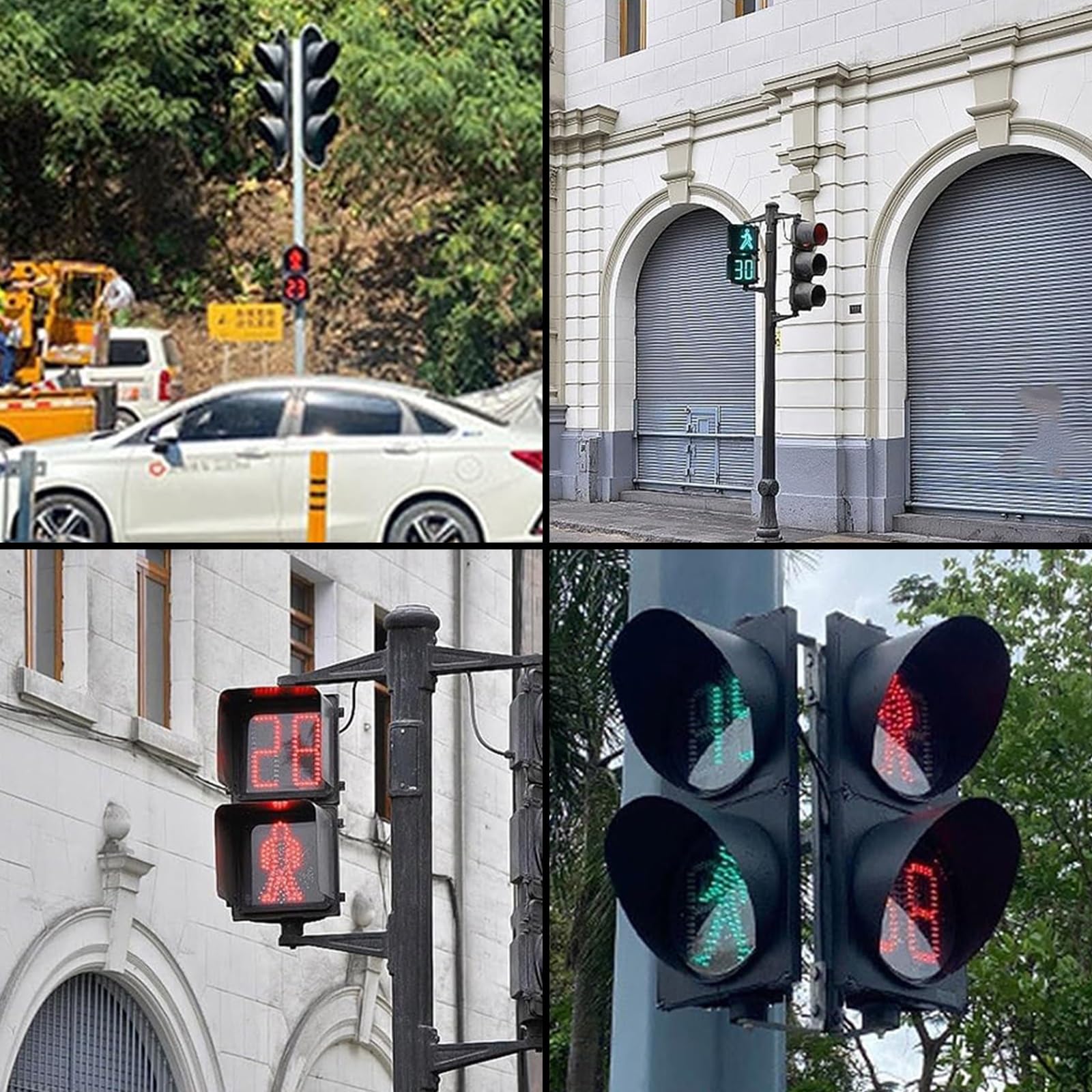 Sygnalizacja świetlna LED Stop Light - Wodoodporny i pyłoszczelny znak drogowy do samochodów i pieszych, znak drogowy dla kolegiów i wejść, odporne na światło bezpieczeństwa