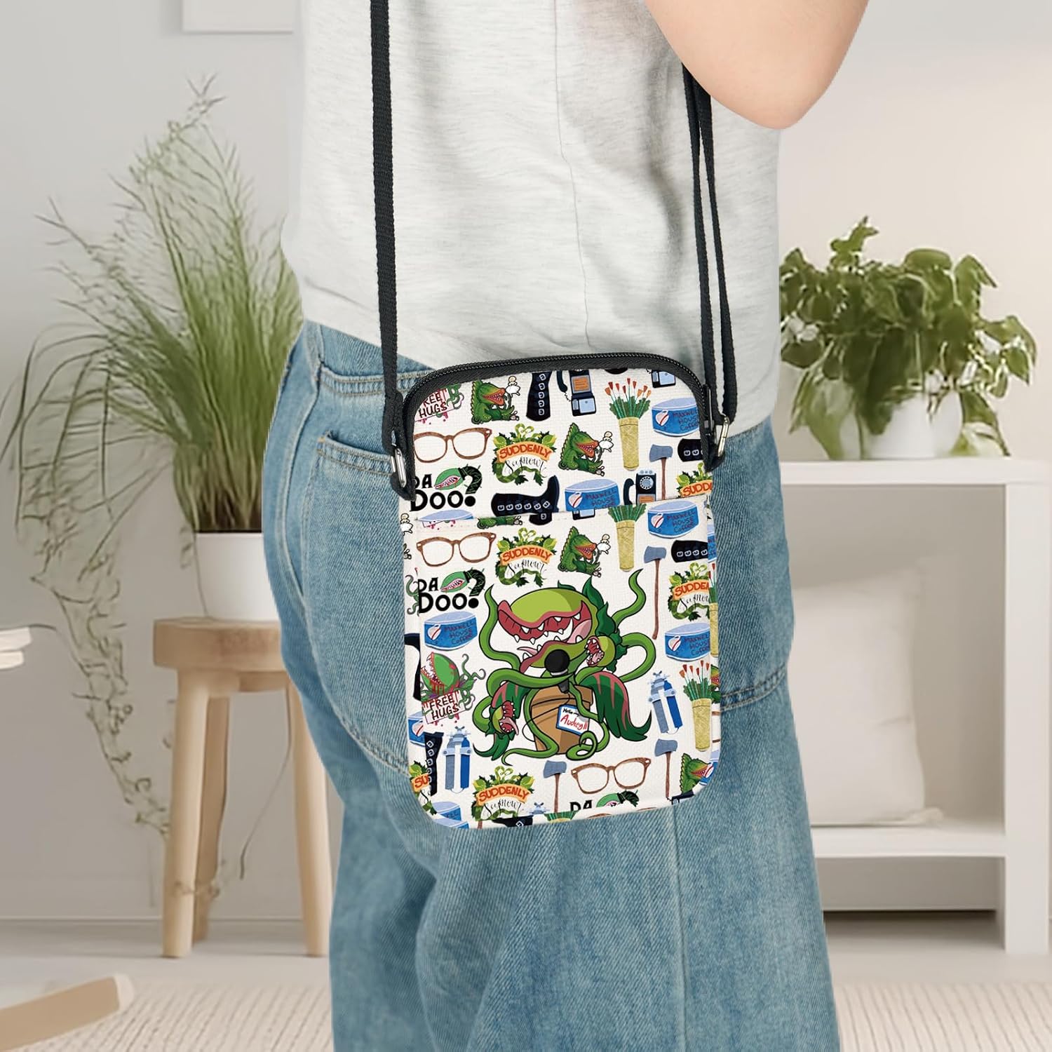 LEVLO Audrey II Musical Crossbody Bag Seymour & Audrey Gifts Audrey Plant Shoulder Bag Suddenty Seymour Musical Merch - Image 7