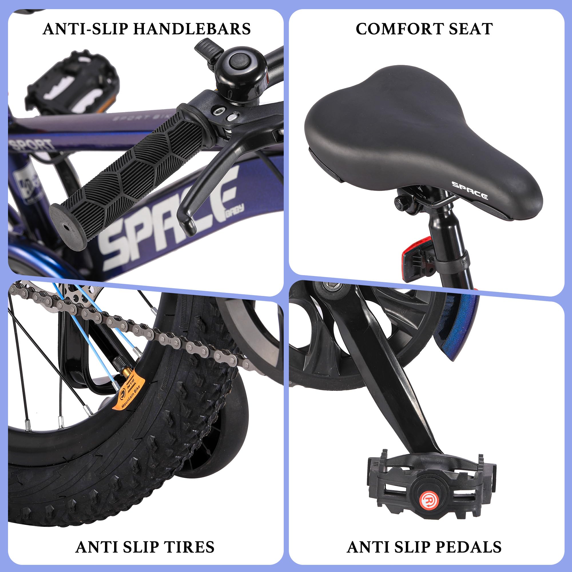 Amazon.com : ONLYGU Kids Bike-18 Inch Bike for Boys and Girls