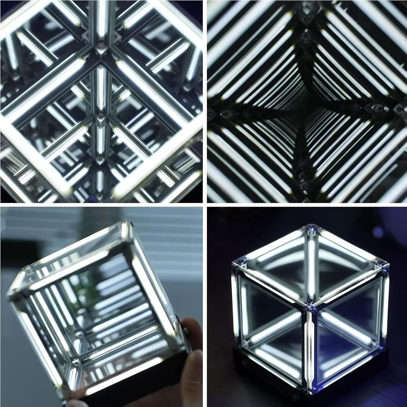 Infinity Cube Light, Lampada Abyss 4D con Touch Control